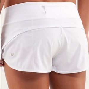 White Lulu Lemon (2inch) Speed Short